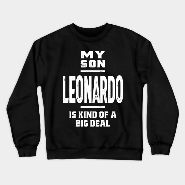 Leonardo Personalized Name Birthday Gift Crewneck Sweatshirt by cidolopez